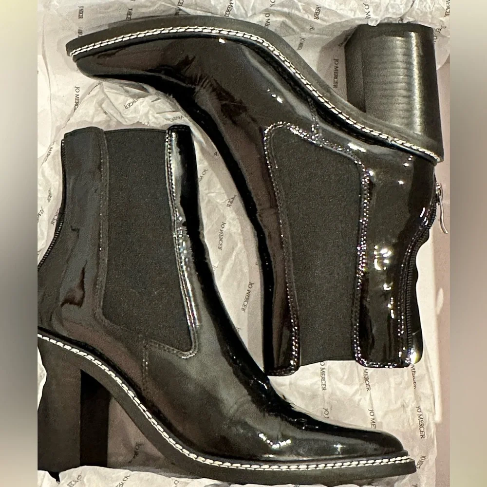 Jo Mercer Luxe High Ankle Boots - Size 38 - Picture 5 of 9